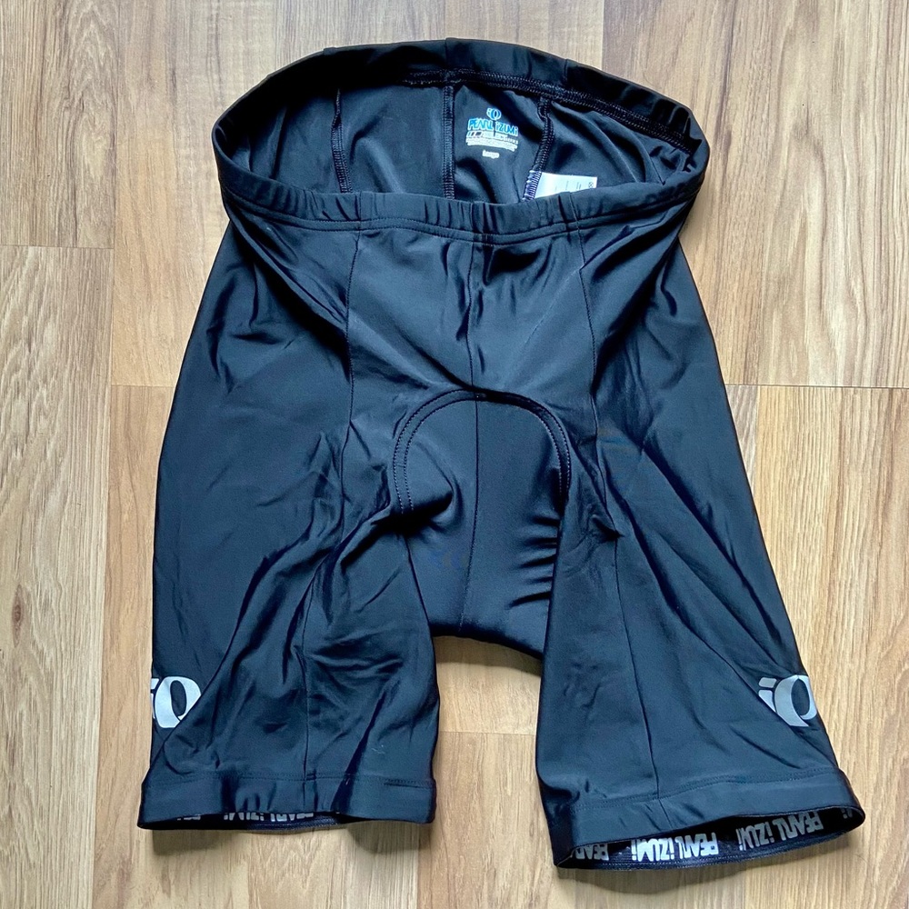 Pearl iZumi bike shorts Cycling Padded Women’s Black Mountain biking spandex EUC